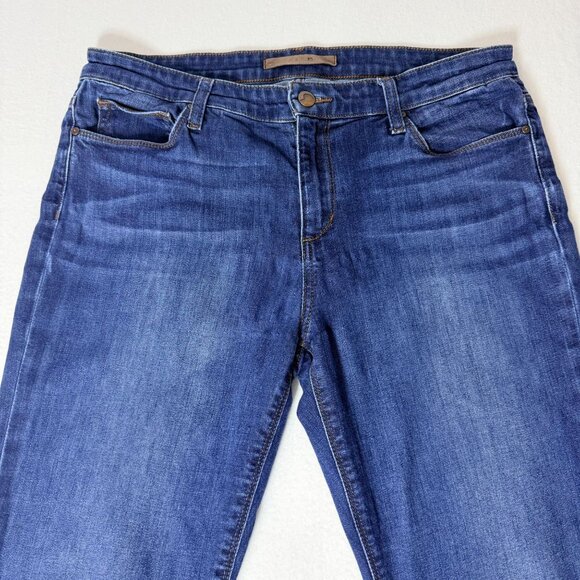 Joe’s Jeans Womens Size W31 Blue Denim Cropped Cuffed Stretch Mid Rise - Picture 6 of 15